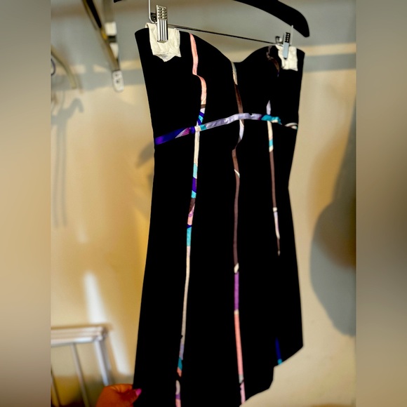 Emilio Pucci tube top ribbed dress